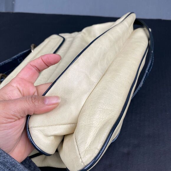 REBECCA MINKOFF Women's ivory LEATHER CROSSBODY Pockets - Picture 15 of 16